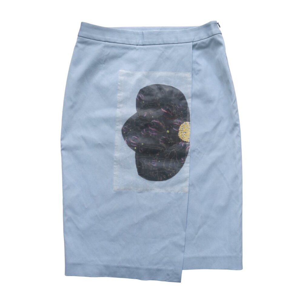 00s Chloé Floral Applique Skirt